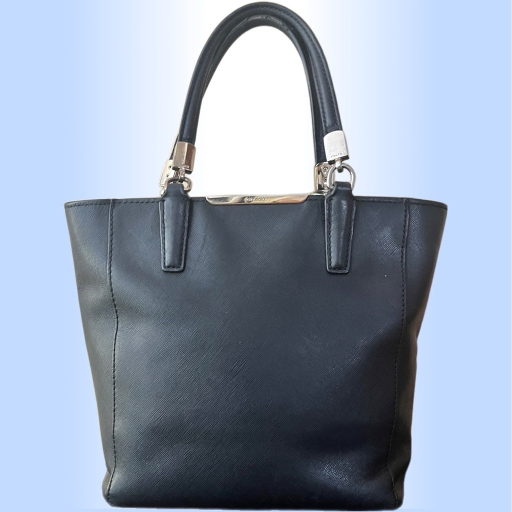 Coach Madison Black Saffiano Leather Mini NS Satchel
